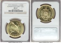 Republic gold "Cock of the Rocks" 1000 Bolivares 1975-(l) MS67 NGC, British Royal Mint, KM-Y48.2. AGW 0.9675 oz. 

HID09801242017
