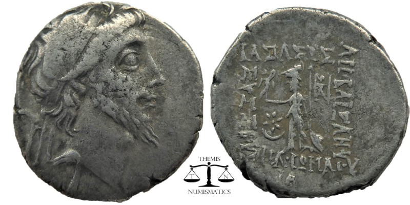 Ariobarzanes III Kings of Cappadocia, Eusebeia AR Drachm 52-42 BC
Diademed, and...