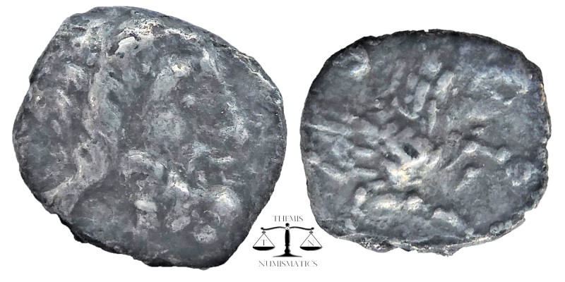 Lycaonia. Laranda circa 324-323 BC. Obol AR
Head of Herakles right / Forepart o...