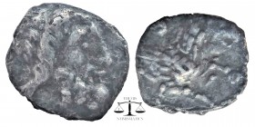 Lycaonia. Laranda circa 324-323 BC. Obol AR
Head of Herakles right / Forepart of a wolf right.
Gokturk 70; SNG France –; cf. SNG Levante 227; cf. SN...