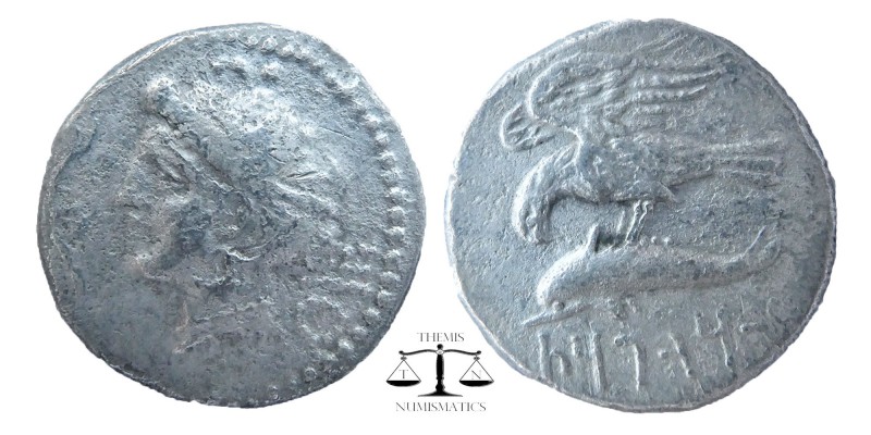 KINGS of CAPPADOCIA. Ariarathes I. 333-322 BC. AR Drachm. Sinope mint
Head of n...