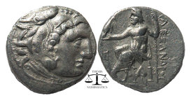 Kingdom of Macedon. Alexander III 'the Great' AR Drachm. Sardes, circa 319-315 BC
Head of Herakles right, wearing lion's skin / Zeus seated left; A be...