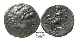 Kings of Macdeon. Philip III Arrhidaios (323-317 BC). AR Drachm 
Head of Herakles right, wearing lion's skin / Zeus seated left; monogram in left fiel...