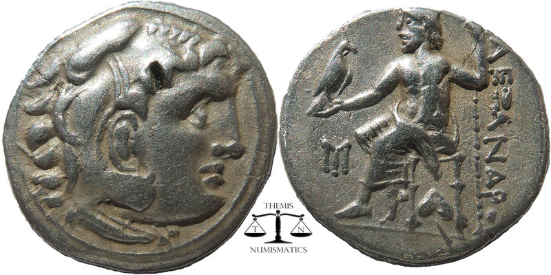 Kings of Macedon, Alexander III ‘the Great’ (336-323 BC). AR Drachm 
Head of Her...