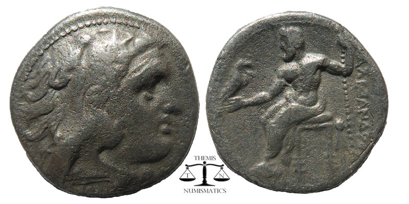KINGS of MACEDON. Alexander III ‘the Great’. 336-323 BC. AR Drachm 
Head of Hera...