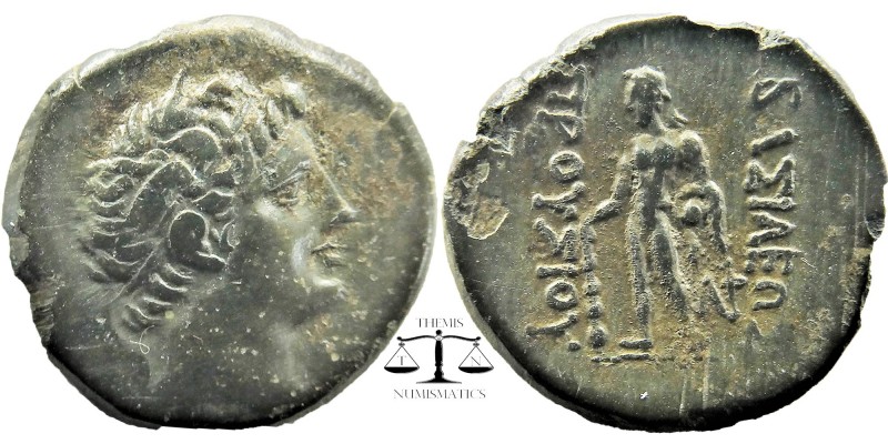 KINGS OF BITHYNIA. Prousias II Kynegos (182-149 BC). Ae. Nikomedeia.
Head of Pr...