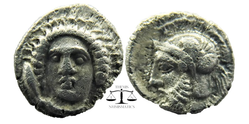 Tarsos AR Obol, c. 380-360 BC
time of Pharnabazos and Datames
Female head faci...