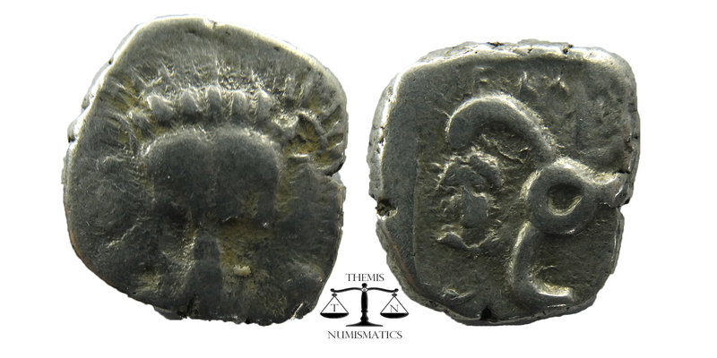 Dynasts of Lycia. Perikles (c. 380-360 BC). AR 1/3 Stater
Obv. Facing lion's sca...