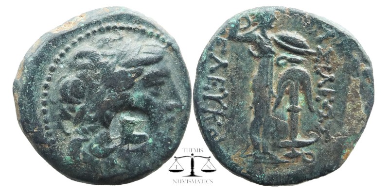 SELEUKID KINGS OF SYRIA. Seleukos I Nikator (312-281 BC
Head of Apollo to right...