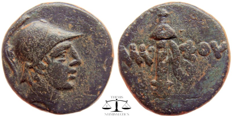 Pontos, AE21 Amisos ca. 85-65 BC.
Time of Mithradates VI Eupator
Youthful, hel...