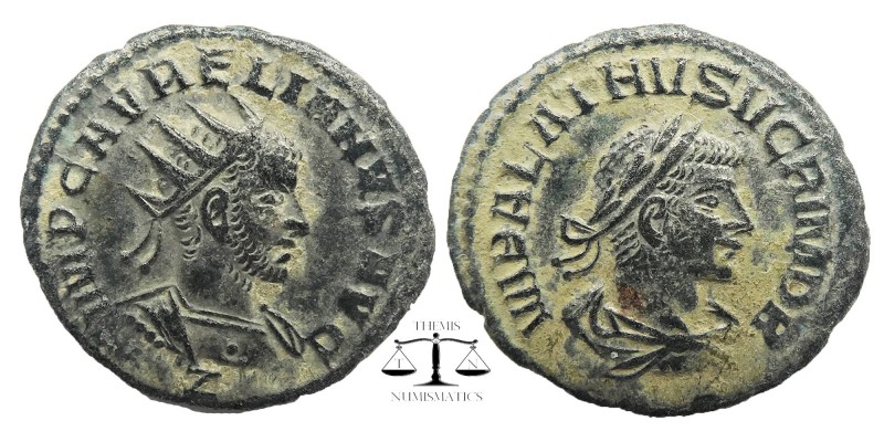 Aurelian, with Vabalathus. AD 270-275. AR Antoninianus
Antioch mint, 7th offici...