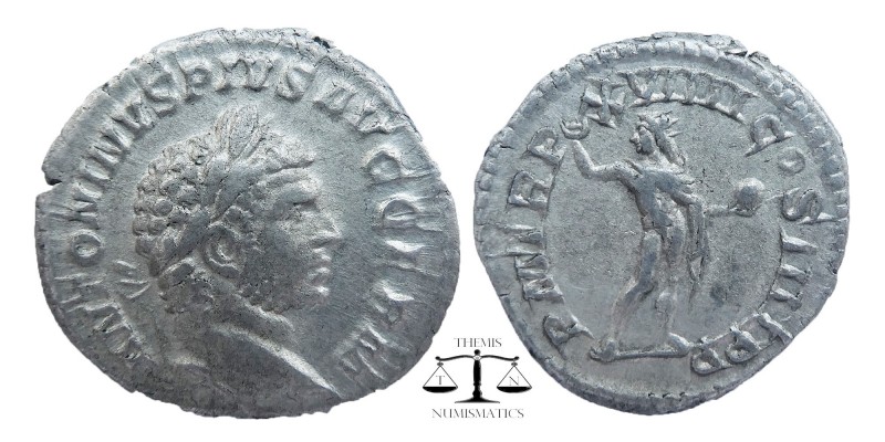 Caracalla (198-217 AD). AR Denarius
Obv. ANTONINVS PIVS AVG GERM, Laureate head...