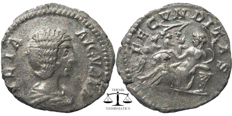 JULIA DOMNA, wife of Septimius Severus. Augusta, 193-217 AD. AR Denarius
Struck ...