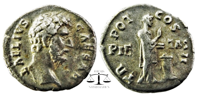 Aelius AR Denarius. Rome, AD 137. Father of Emperor Lucius Verus.
L AELIVS CAES...
