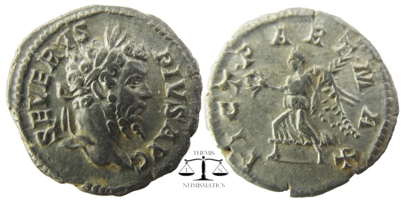 Septimius Severus. A.D. 193-211. AR denarius Rome, A.D. 204.
SEVERVS PIVS AVG, ...