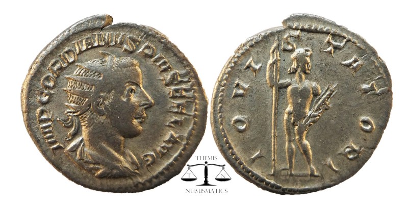 Gordian III (238-244). AR Antoninianus
Laureate bust right, draped and cuirasse...