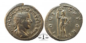 Gordian III (238-244). AR Antoninianus
Laureate bust right, draped and cuirassed.
Jupiter standing front, head right, holding scepter and thunderbol...