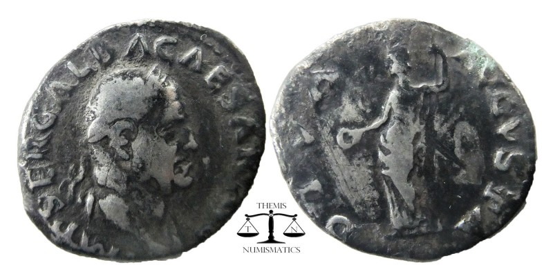 Galba AD 68-69. Rome
Denar AR
18mm., 3,02g.
IMP SER GALBA CAESAR AVG, laureat...