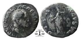 Galba AD 68-69. Rome
Denar AR
18mm., 3,02g.
IMP SER GALBA CAESAR AVG, laureate and draped bust right / DIVA AVGVSTA, Livia standing left, holding p...