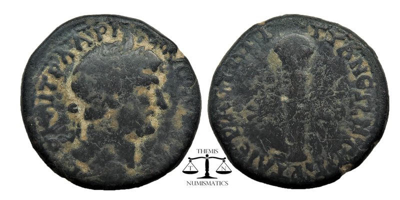 Cappadocia, Tyana. Hadrian. A.D. 117-138. AE
Obv: ΑΥΤΟ ΚΑΙ ΤΡ ΑΔΡΙΑΝΟϹ ϹΕΒΑϹ(ΤΟϹ...
