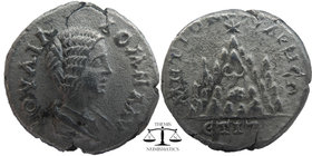 CAPPADOCIA, Caesarea. Julia Domna, wife of Septimius Severus. AR Drachm
Dated year 17 (209 AD)
Draped bust right / Mount Argaeus surmounted by star; d...