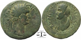 Cilicia. Anazarbus. Domitian and Domitia (81-96) AE
laureate head right
draped bust left
RPC 1749
9,45 gr. 24 mm