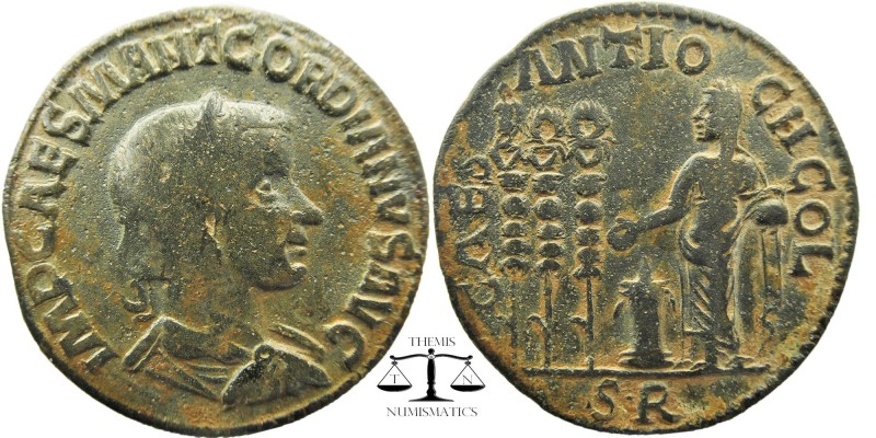 PISIDIA. Antioch. Gordian III (238-244). Ae.
IMP CAES M ANT GORDIANVS AVG.
Lau...