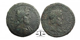 AE Medallion. Cilicia, Aigeai. Commodus (177–192 BC)
Obverse: ΑVΤ ΚΑΙ Μ ΑV [ΚΟΜΜΟΔΟϹ] ΑΝ/laureate-headed bust of Commodus wearing cuirass and paludam...