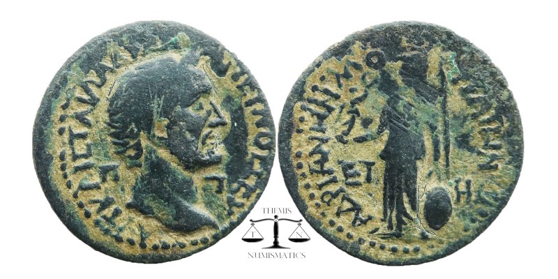 CILICIA. Mopsus. Antoninus Pius (138-161). Ae. Dated CY 207 (139/40)
ΑΥΤ ΚΑIC Τ...