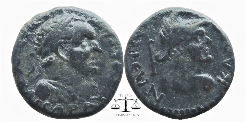 LYCAONIA. Iconium (as Claudiconium). Titus (Caesar, 69-79). Ae.
AYTOKPATωP TITO...