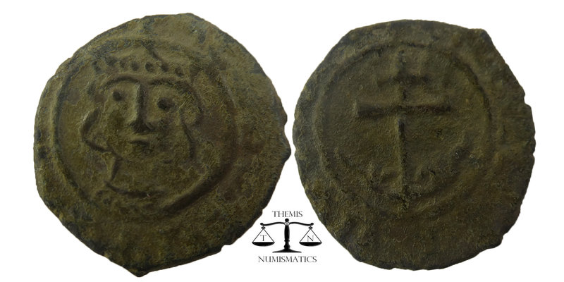 ARMENIA. Hetoum II (1289-1305). Ae Kardez
Obv: Crowned head of king facing.
Rev:...