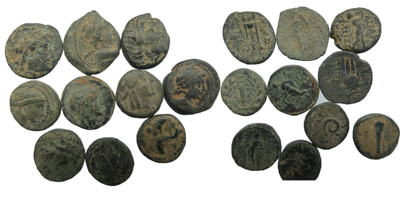 Lot of 10 Greek coins. Sold As Seen