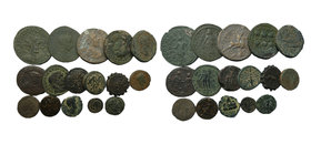 Lot Of 16 Bronze Mix Coin. Sold As Seen.