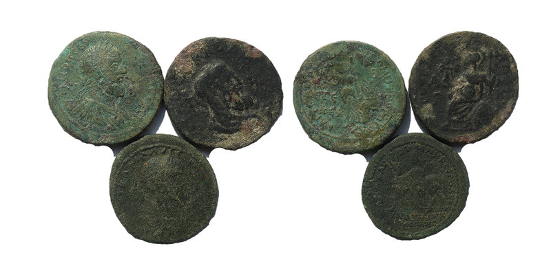 Lot Of 3 Roman Provincial Coins. Sold As Seen.