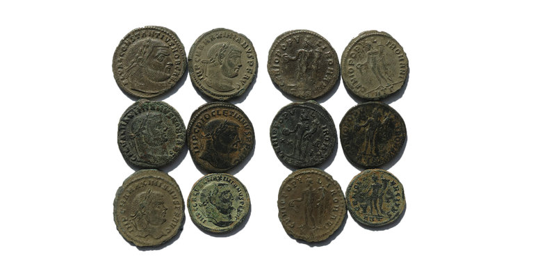 Lot Of 6 Roman Coins. Sold As Seen