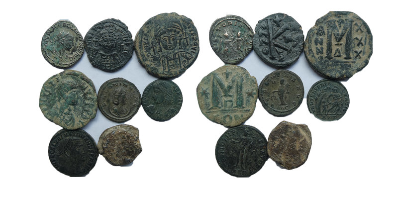 Lot Of Mix 8 Roman And Byzantine coins and 1 Lead Seal. Sold As Seen