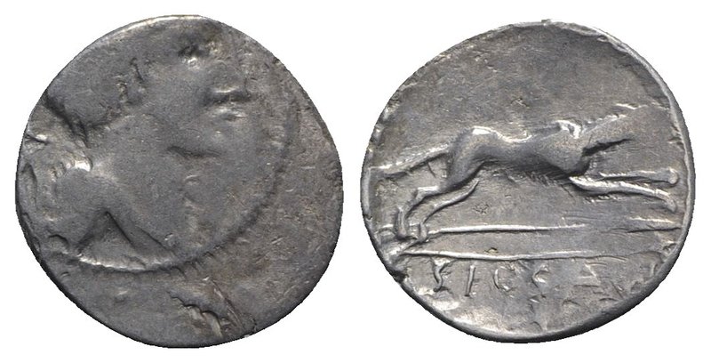 Celtic, Eastern Europe, Eravisci , late 1st century BC. AR Denarius (18mm, 2.70g...