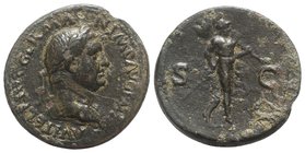 Paduan Medals, Vitellius (AD 69). Æ Cast "Sestertius" (35mm, 25.23g, 6h). Later cast after Giovanni da Cavino, 1500-1570. Laureate and draped bust r. ...