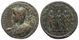 Paduan Medals, Gordian III (238-244). Æ "Medallion" (36mm, 23.76g, 12h). Later strike. Laureate, draped and cuirassed bust l., holding spear over shou...
