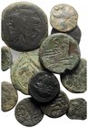 Lot of 13 Roman Republican Æ coins, to be catalog. Lot sold as is, no return