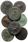 Lot of 10 Roman Imperial Æ Dupondii and Asses, to be catalog. Lot sold as is, no return