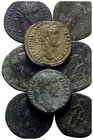 Antoninus Pius (138-161). Lot of 10 Æ Sestertii. Lot sold as is, no return