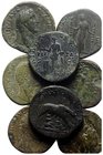 Antoninus Pius (138-161). Lot of 9 Æ Sestertii. Lot sold as is, no return