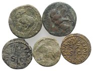 Lot of 5 Roman Imperial Æ Fractions, to be catalog. Lot sold as is, no return