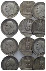 Italy, Vittorio Emanuele III, 5 Lire 1927, 1928, 1929, 1930 (12 pieces). Lot sold as is, no return
