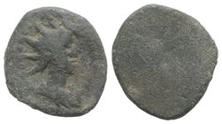 Roman PB Tessera, c. 1st century BC - 1st century AD (16mm, 3.16g). Radiate and draped bust of Sol r. R/ Blank. VF