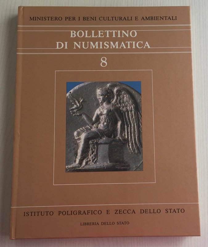 Bollettino di Numismatica No. 8 Serie I Anno IV Gennaio-Giugno 1987. Cartonato e...