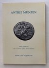 Bank Leu Auktion 13 Antike Munzen Kelten Griechen Romer Byzantiner. Zurich 29-30 April 1975. Brossura ed. pp. 104, lotti 785, tavv. XLIII in b/n. Con ...