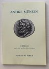 Bank Leu Auktion 20 Antike Munzen Griechen Romer Literatur. Zurich 25-26 April 1978. Brossura ed. pp. 84, lotti 613, tavv. XXVII in b/n. Con lista pre...
