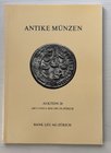 Bank Leu Auktion 28 Antike Munzen der Griechen, Kelten, Juden, Romer und Byzantiner. Zurich 05-06 Mai 1981. Brossura ed. pp. 95, lotti 637, tavv. 39 i...